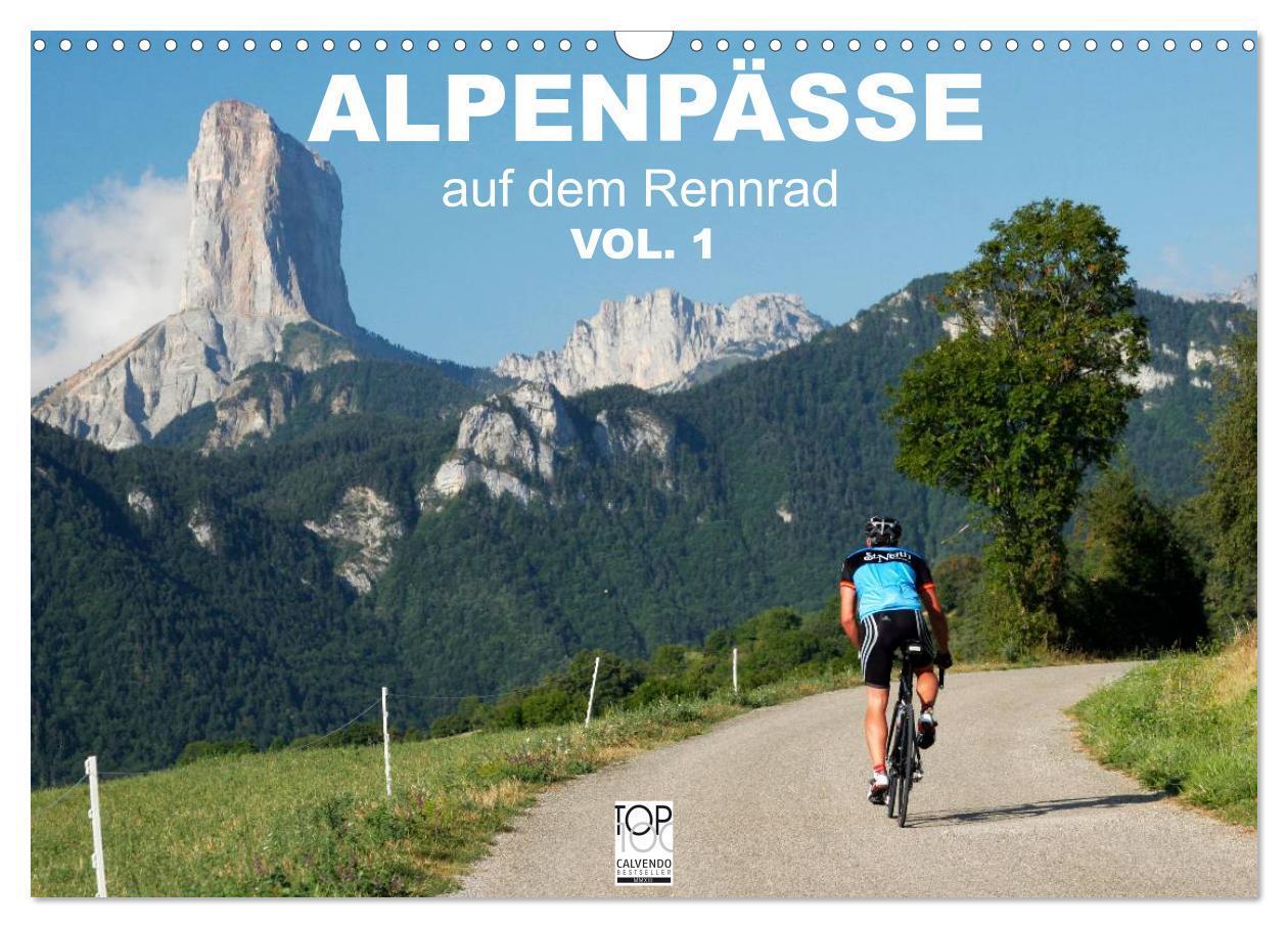 Cover: 9783435833917 | Alpenpässe auf dem Rennrad Vol. 1 (Wandkalender 2025 DIN A3 quer),...