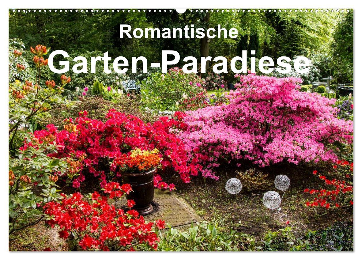 Cover: 9783435608850 | Romantische Garten-Paradiese (Wandkalender 2025 DIN A2 quer),...