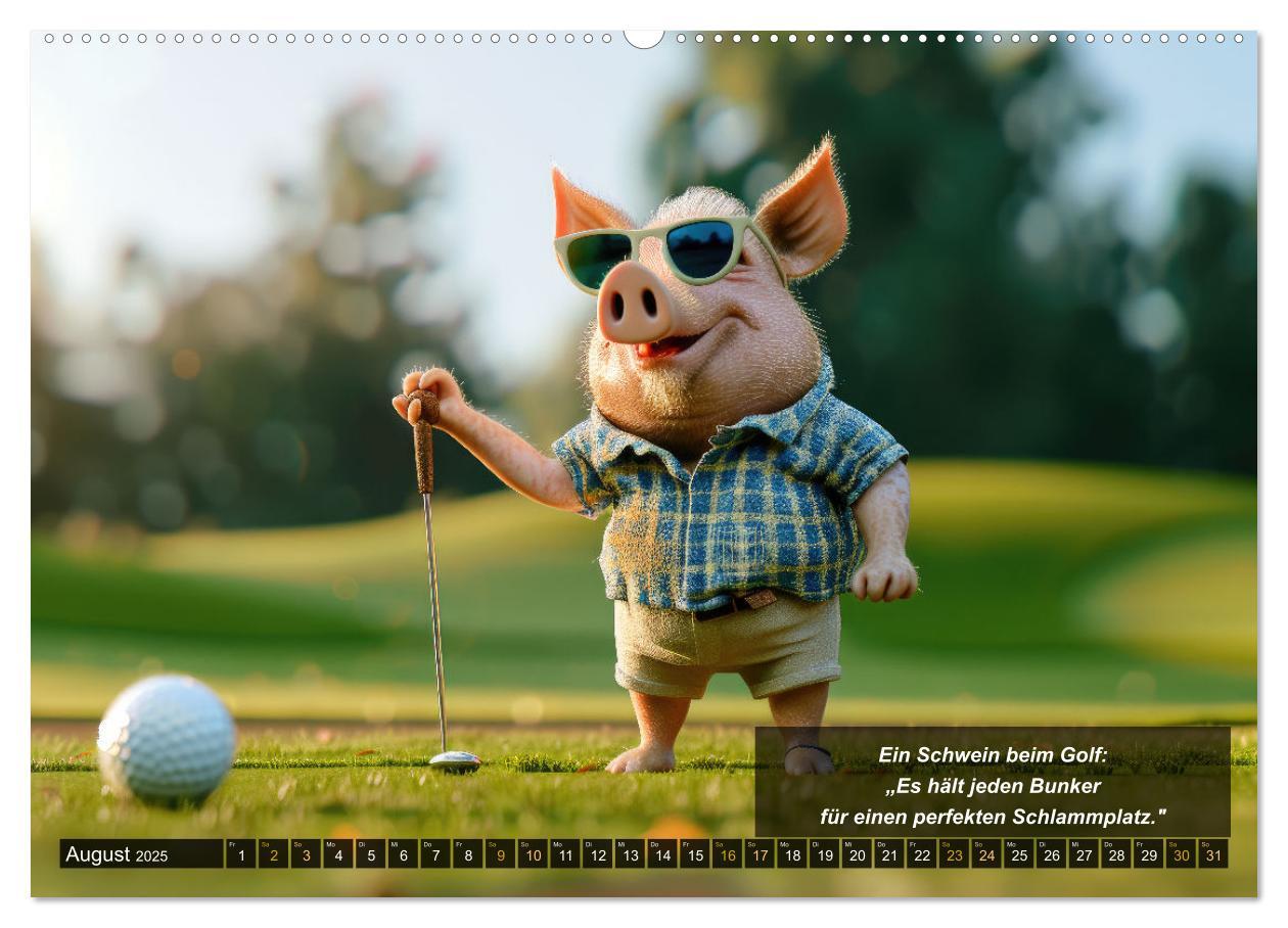 Bild: 9783457155523 | Der tierisch lustige Golfkalender (Wandkalender 2025 DIN A2 quer),...