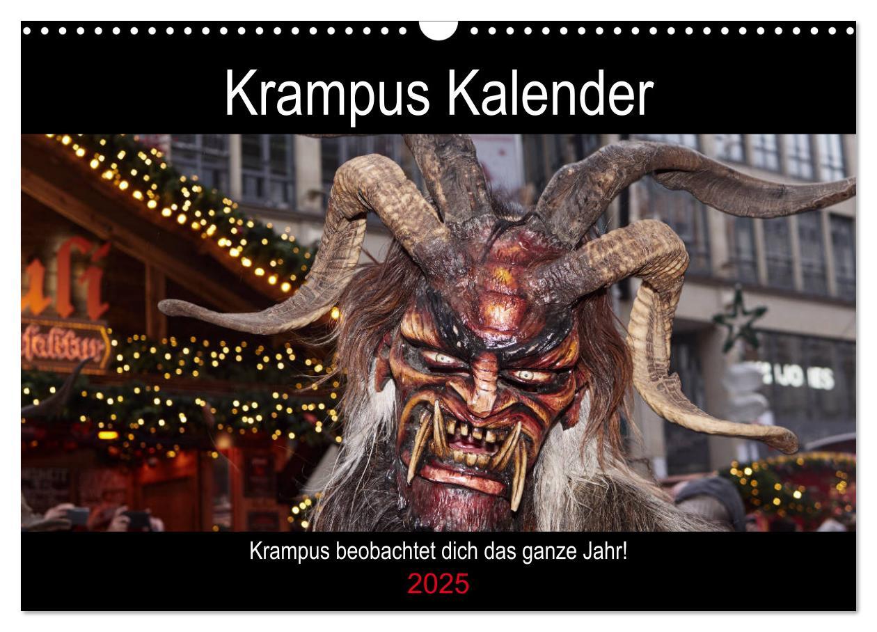 Cover: 9783435174959 | Krampus Kalender 2025 (Wandkalender 2025 DIN A3 quer), CALVENDO...