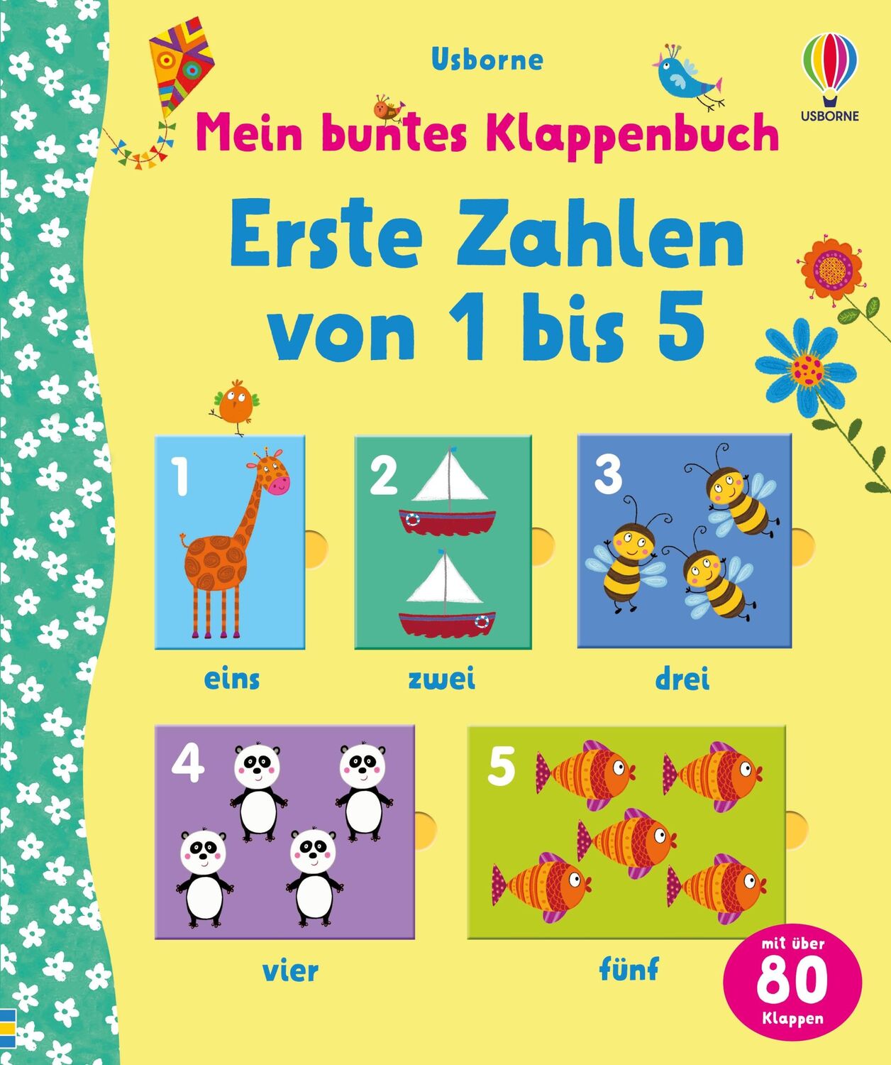 Cover: 9781789419252 | Mein buntes Klappenbuch: Erste Zahlen von 1 bis 5 | Felicity Brooks