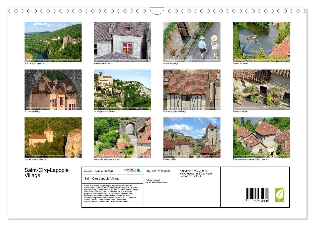 Bild: 9781325934928 | Saint-Cirq-Lapopie Village (Calendrier mural 2025 DIN A3 vertical),...