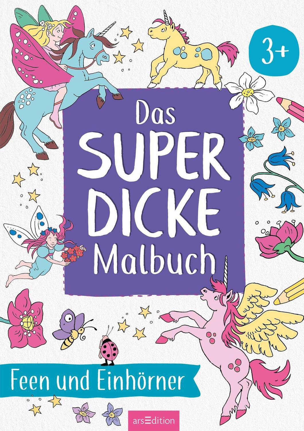 Bild: 9783845860992 | Das superdicke Malbuch - Feen und Einhörner | ab 3 Jahren | Buch