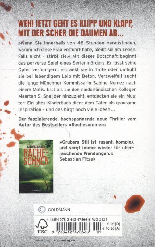 Rückseite: 9783442478668 | Todesfrist | Andreas Gruber | Taschenbuch | Deutsch | 2013 | Goldmann