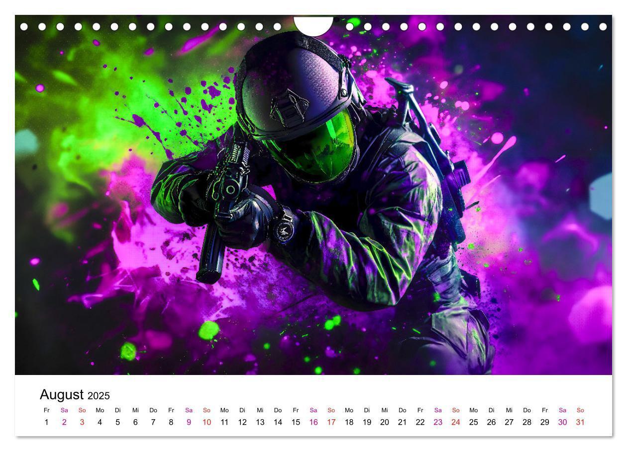 Bild: 9783457204573 | Paintball cool (Wandkalender 2025 DIN A4 quer), CALVENDO...