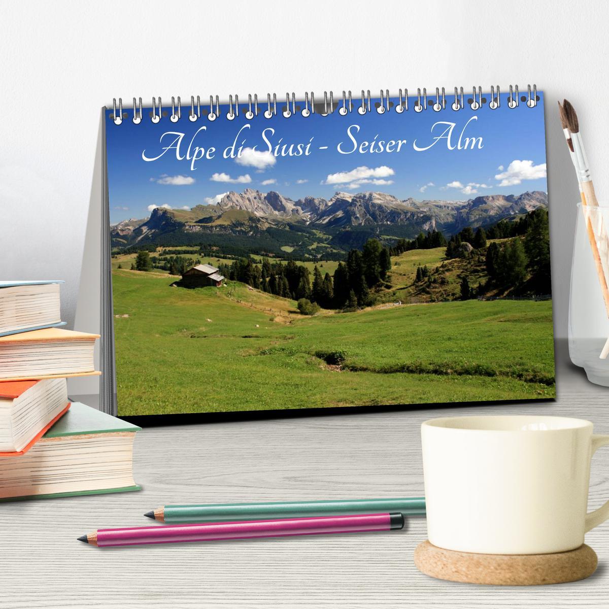 Bild: 9783435472802 | Alpe di Siusi - Seiser Alm (Tischkalender 2025 DIN A5 quer),...