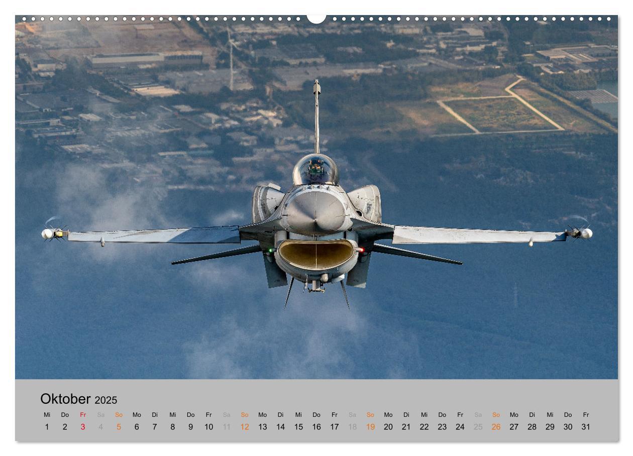 Bild: 9783383980732 | Kampfjet F-16 The Fighting Falcon (Wandkalender 2025 DIN A2 quer),...