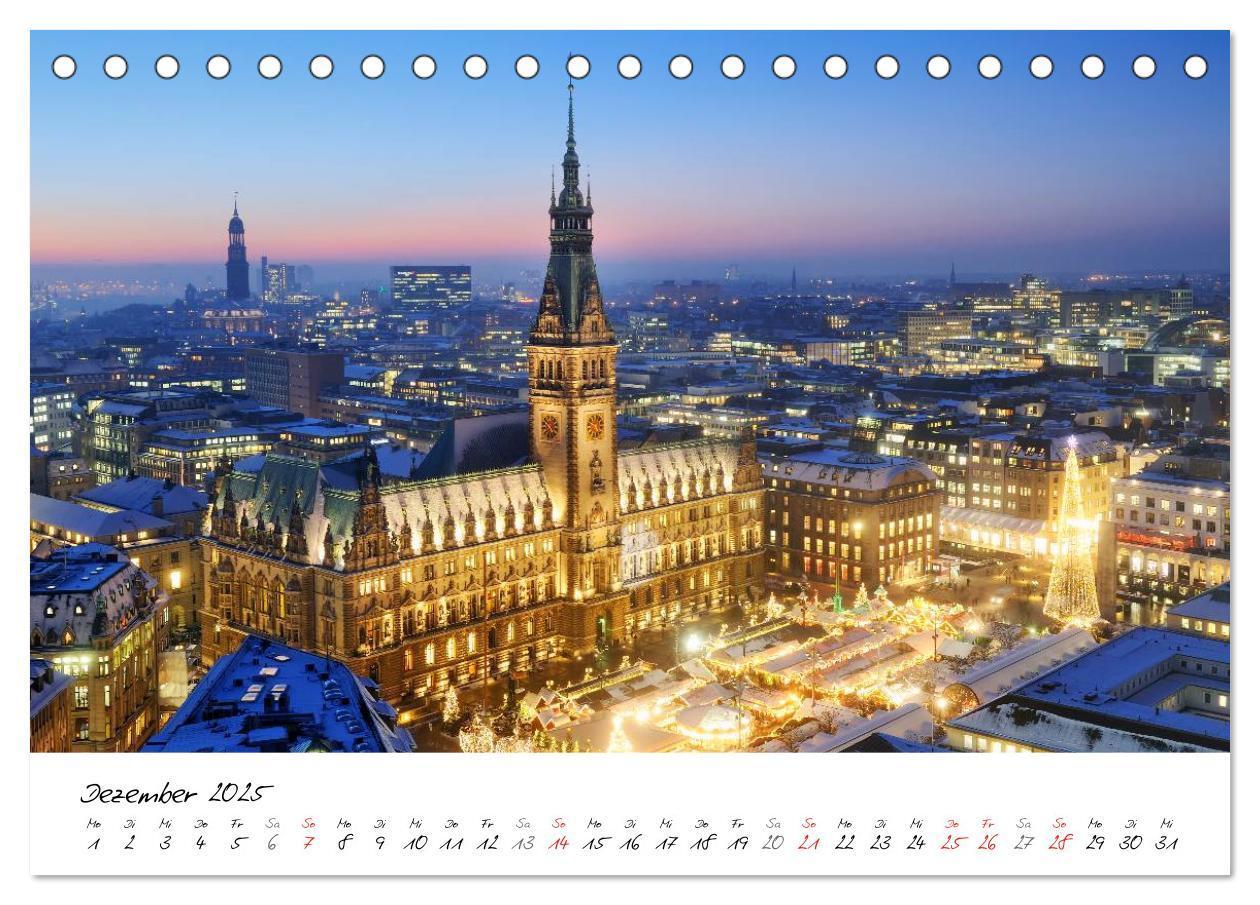 Bild: 9783435583218 | Mit Hamburg durchs Jahr 2025 (Tischkalender 2025 DIN A5 quer),...