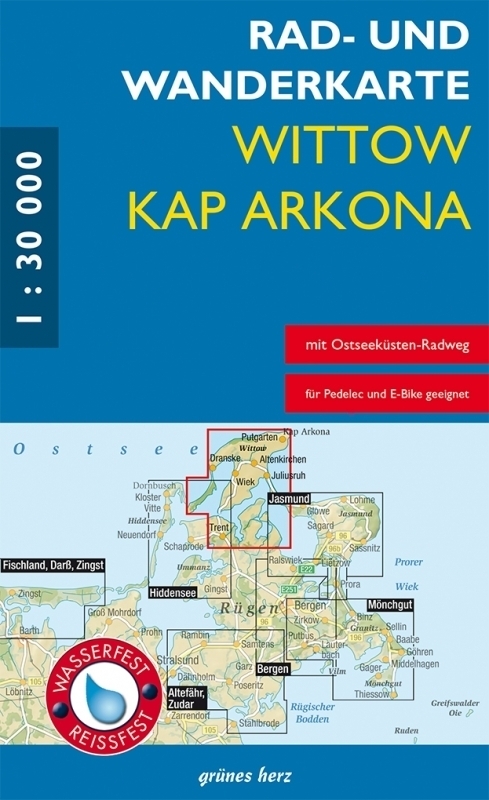 Cover: 9783866362406 | Rad- und Wanderkarte Wittow, Kap Arkona | (Land-)Karte | 5 Farbfotos