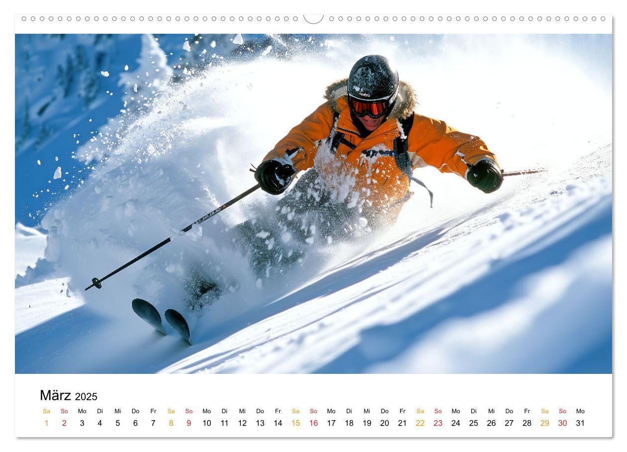 Bild: 9783457226513 | Kufen, Ski &amp; Snowboard (Wandkalender 2025 DIN A2 quer), CALVENDO...