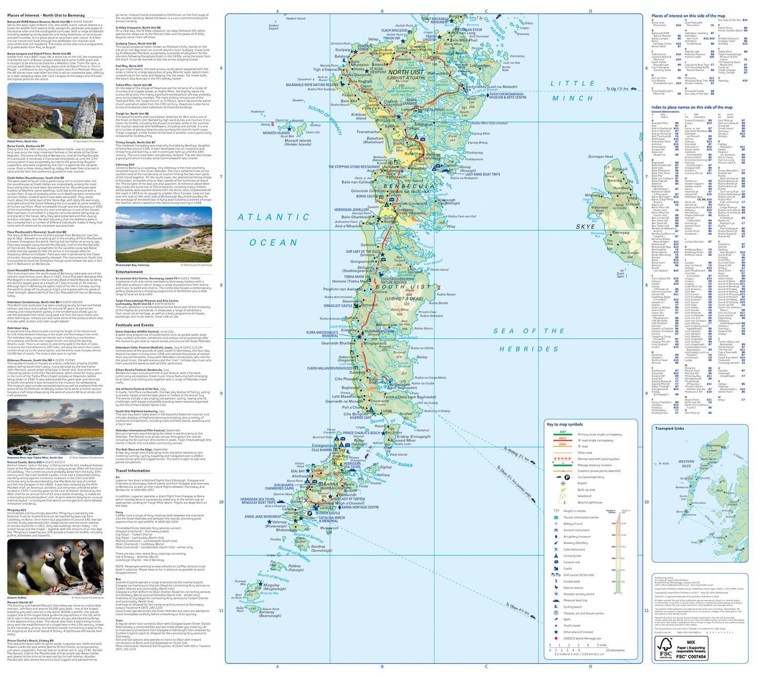 Bild: 9780008580056 | Outer Hebrides Pocket Map | Collins Maps | (Land-)Karte | Englisch