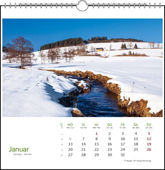 Bild: 9783861924135 | Schwarzwald 2025 | Postkarten-Tischkalender | Clemens Emmler | 13 S.