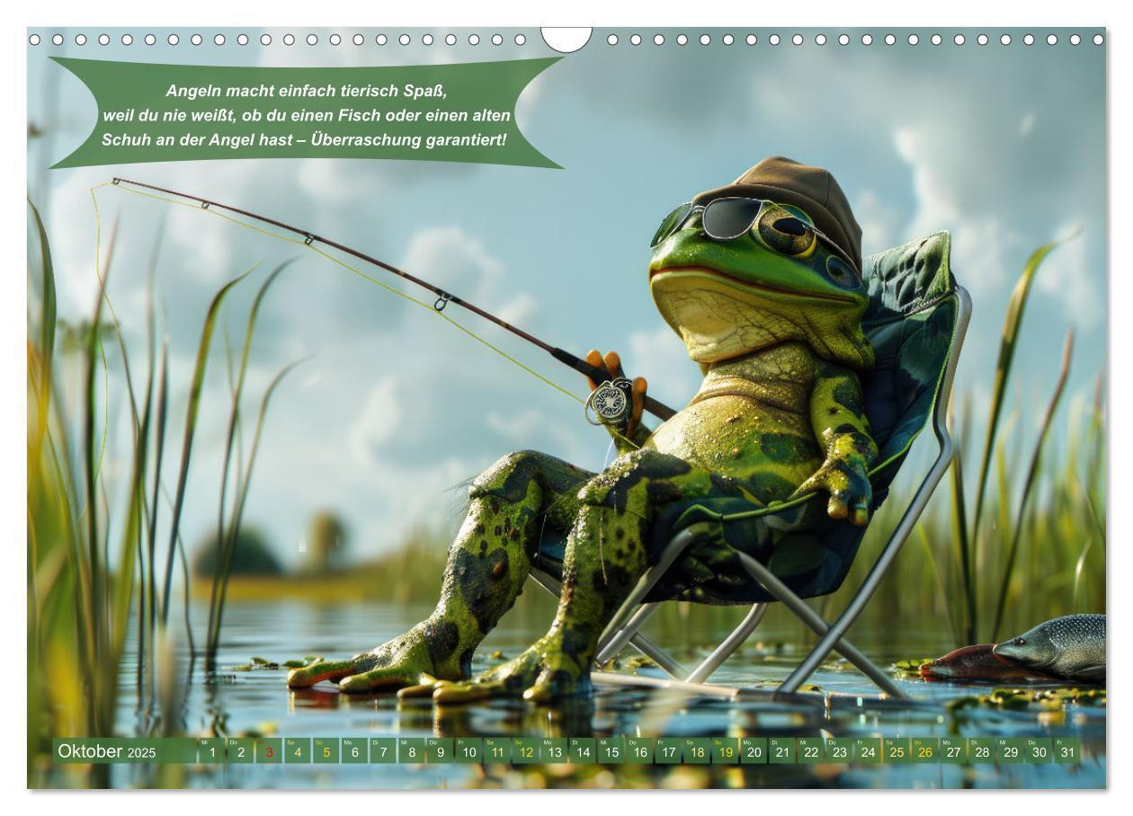 Bild: 9783457174937 | Der tierisch lustige Angler-Kalender (Wandkalender 2025 DIN A3...