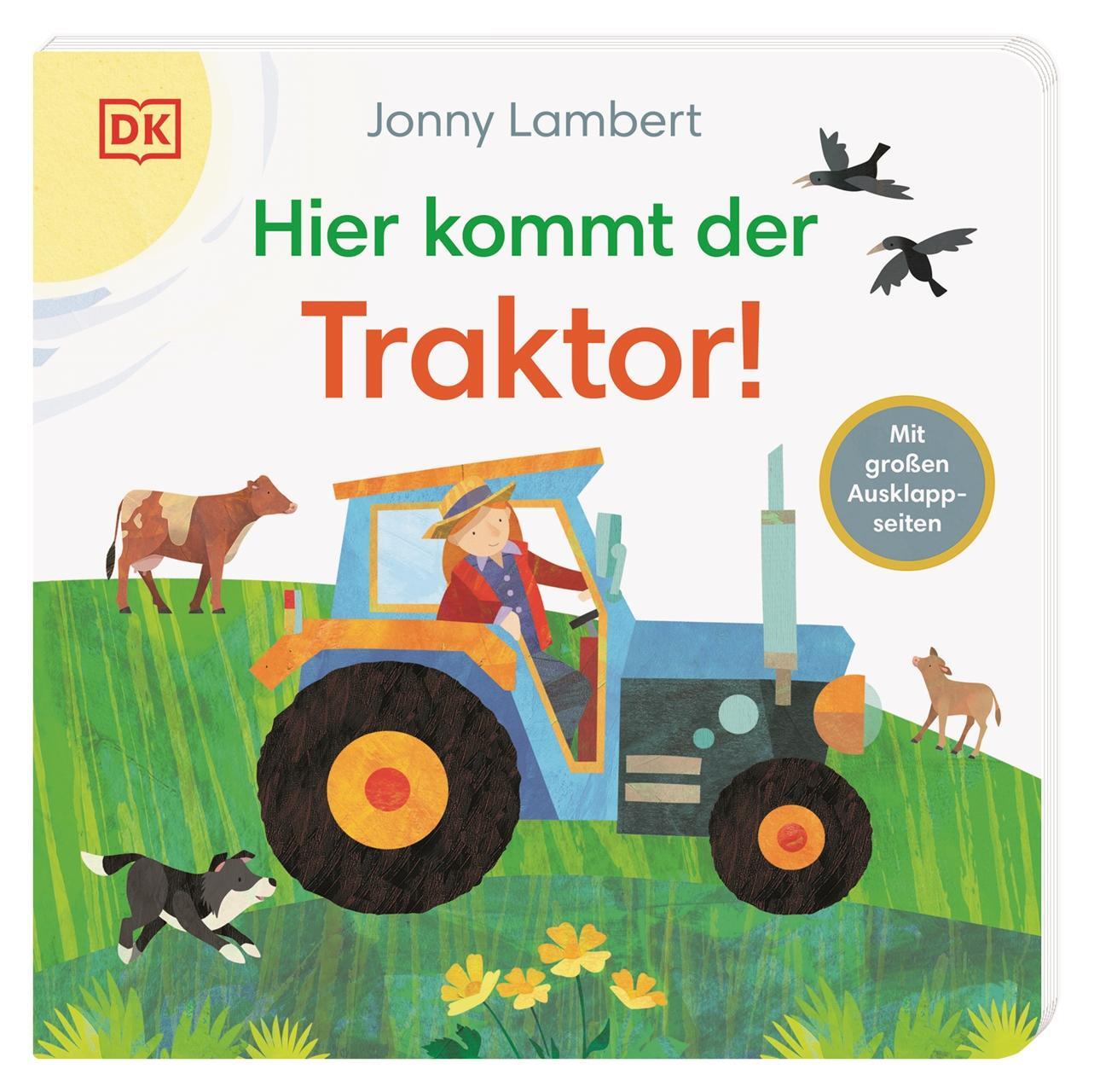 Cover: 9783831046539 | Hier kommt der Traktor! | Pappbilderbuch mit Ausklappseiten ab 1 Jahr