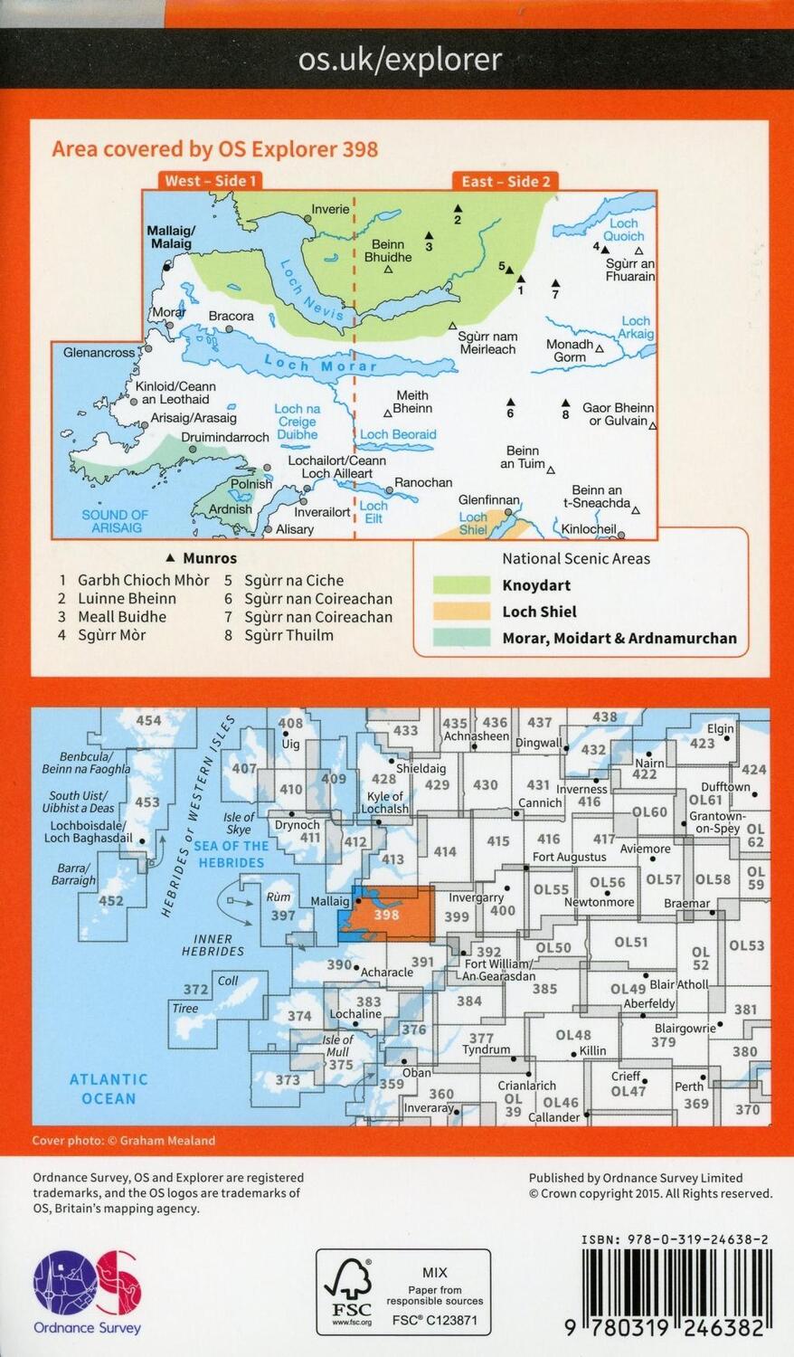 Bild: 9780319246382 | Loch Morar and Mallaig | Ordnance Survey | (Land-)Karte | Englisch