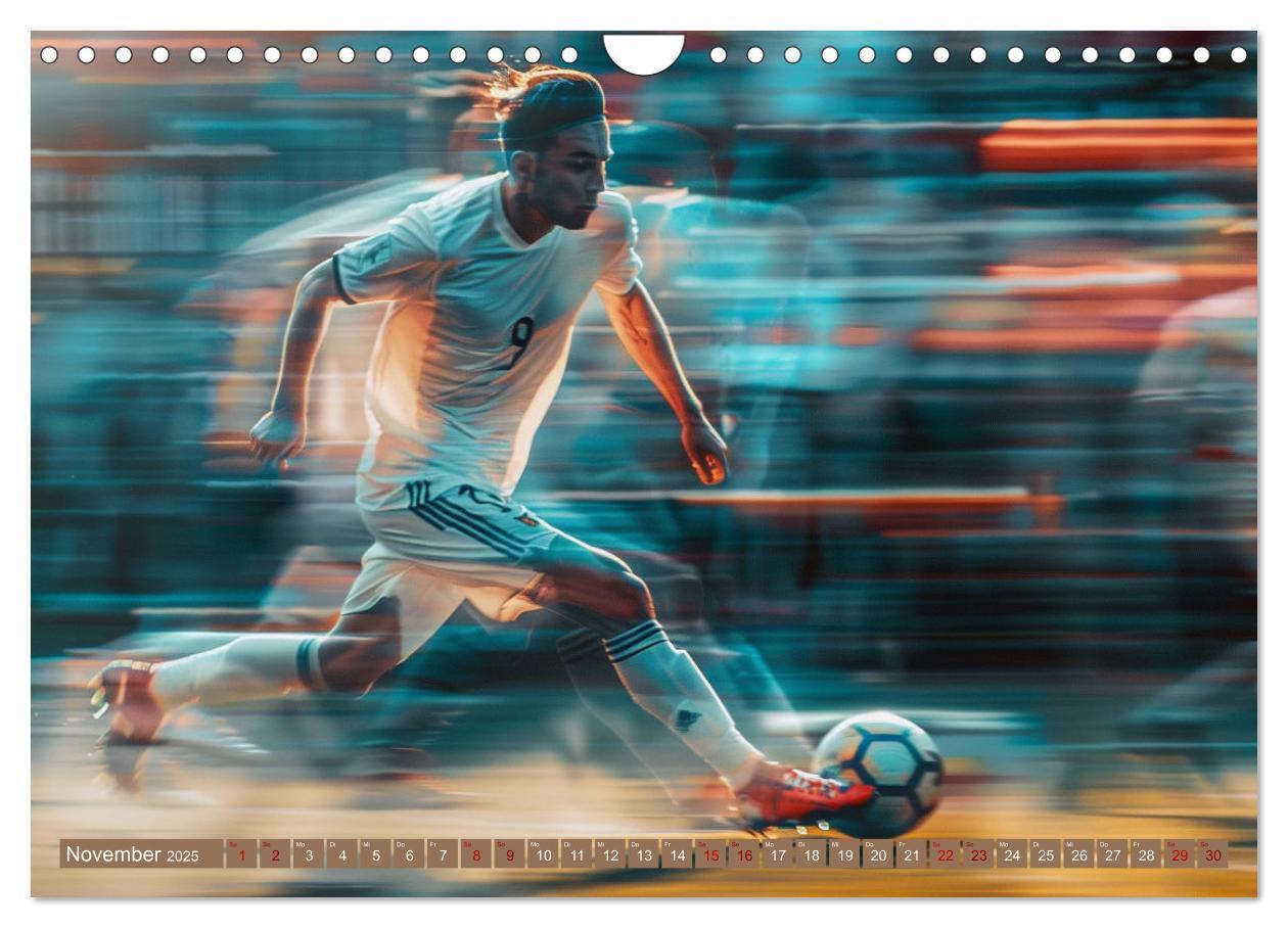 Bild: 9783457138182 | Fußball - Dynamik am Ball (Wandkalender 2025 DIN A4 quer), CALVENDO...