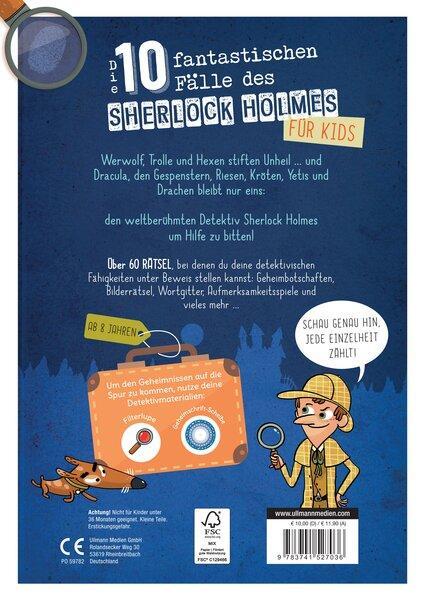 Rückseite: 9783741527036 | Die 10 fantastischen Fälle des Sherlock Holmes für Kids | Lebrun