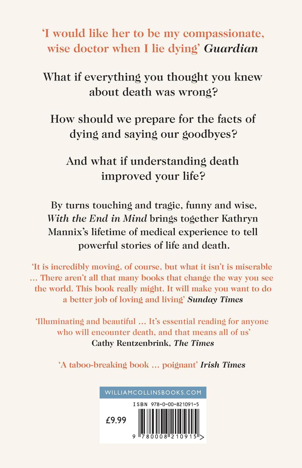 Rückseite: 9780008210915 | With the End in Mind | How to Live and Die Well | Kathryn Mannix