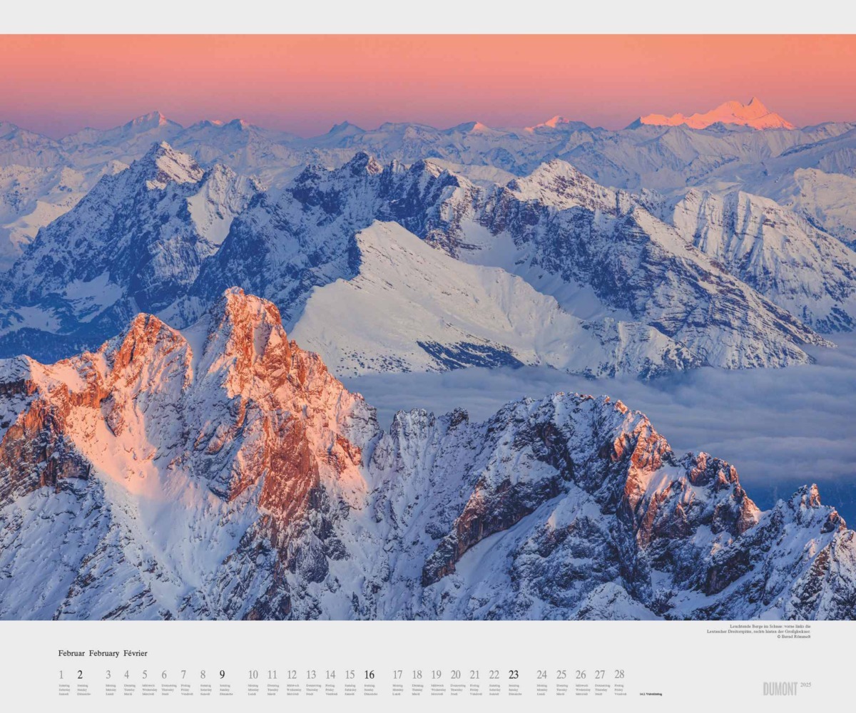 Bild: 4250809653747 | DUMONT - Im Zugspitzland 2025 Wandkalender, 60x50cm, Kalender mit...