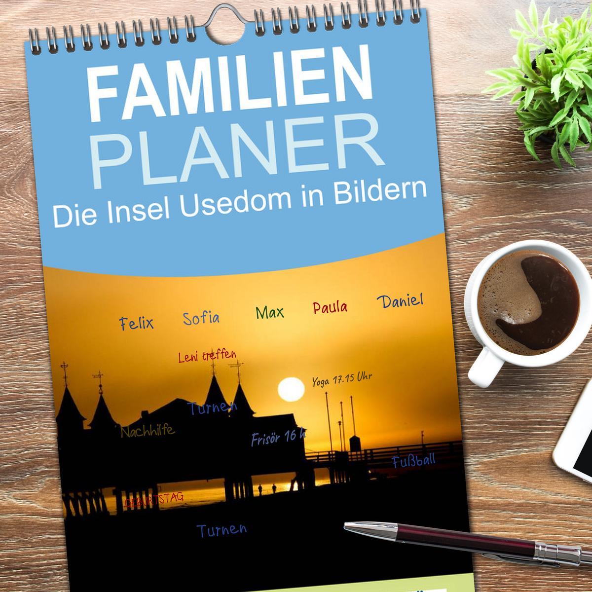 Bild: 9783457111123 | Familienplaner 2025 - Die Insel Usedom in Bildern mit 5 Spalten...