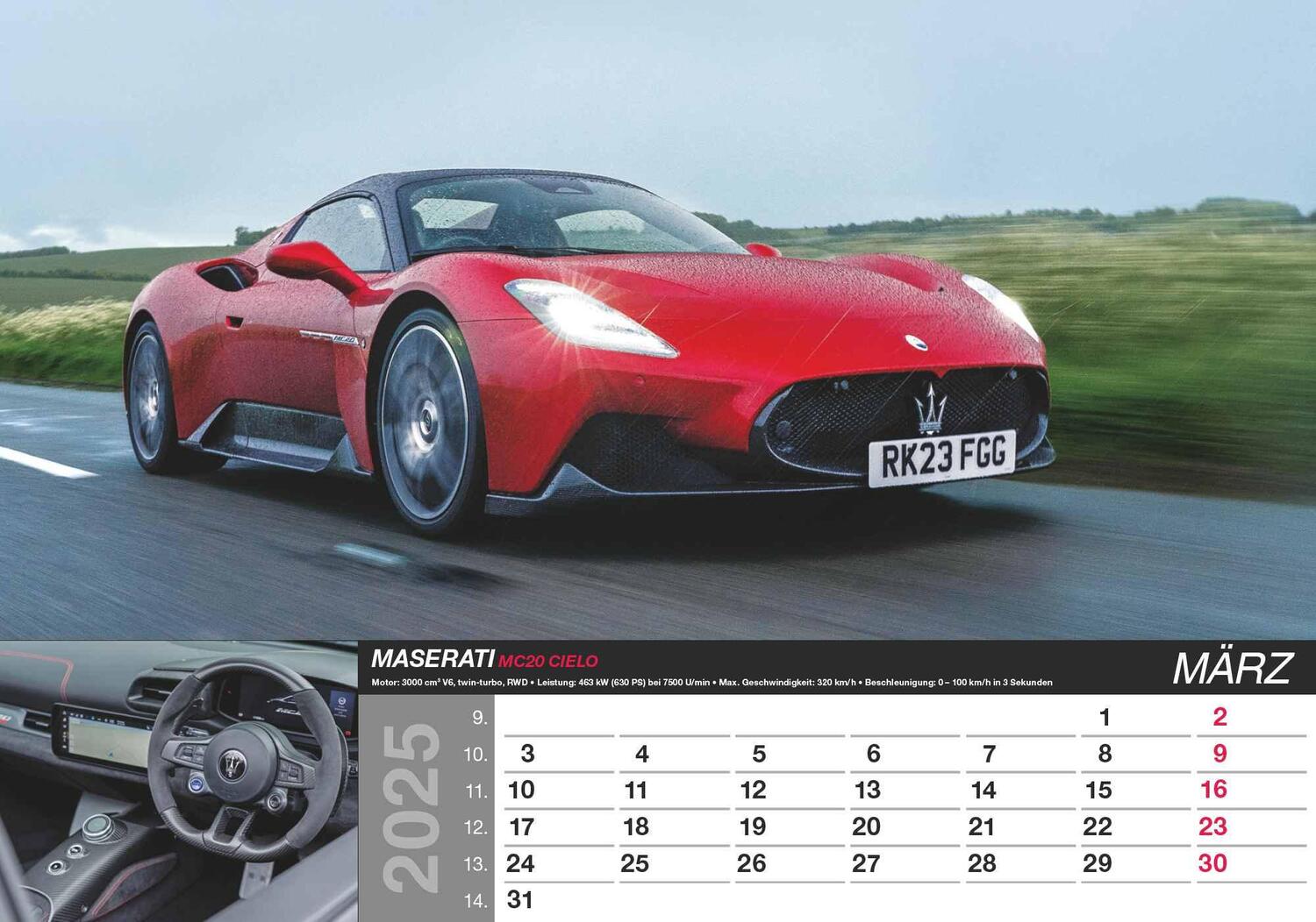 Bild: 4251732344115 | Fast Cars 2025 - Bildkalender 48,5x34 cm - mit vielen...