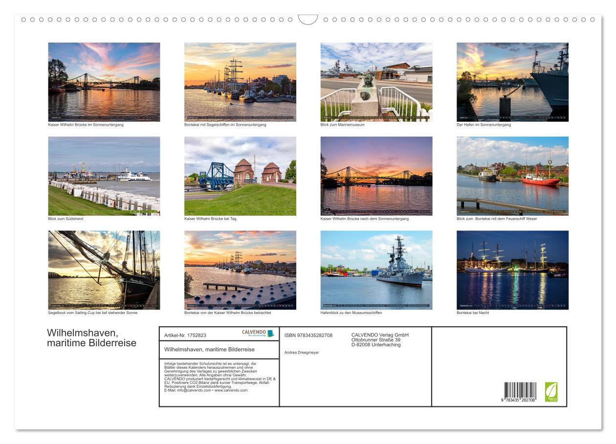 Bild: 9783435282708 | Wilhelmshaven, maritime Bilderreise (Wandkalender 2025 DIN A2...