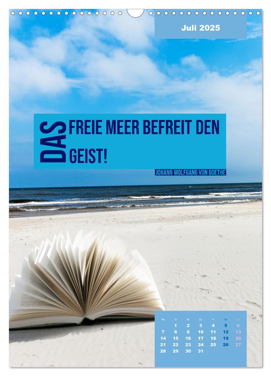 Bild: 9783435882007 | Verrückt nach MEER - Wellen - Strand - Zitate (Wandkalender 2025...