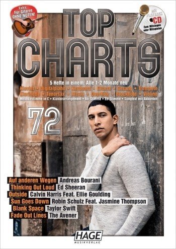 Cover: 4026929918246 | Top Charts Band 72 (+CD): für C-, B-, Es-Instrumente, Klavier,...