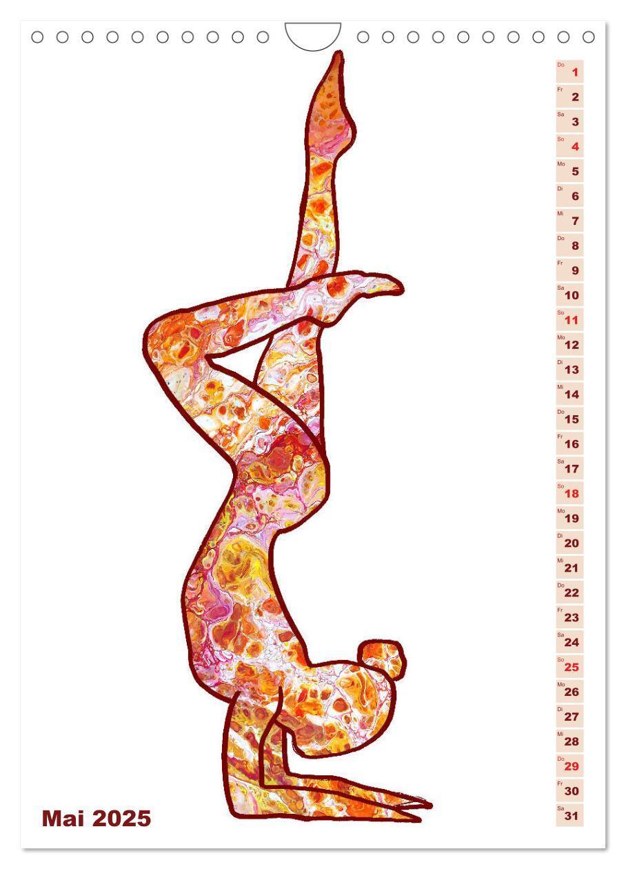 Bild: 9783435939794 | Prächtiges Yoga Pouring - Yoga verschmilzt mit Kunst (Wandkalender...