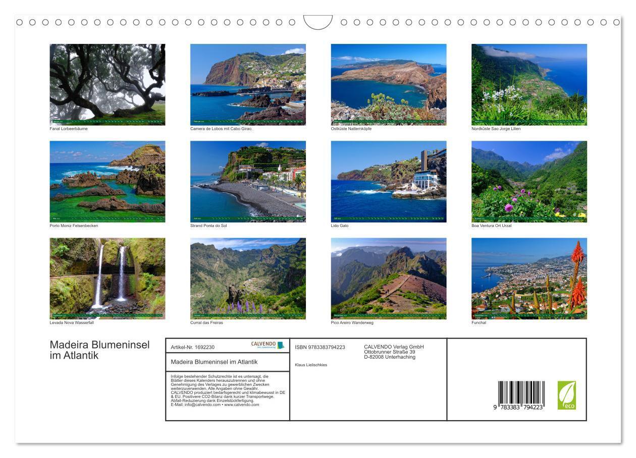 Bild: 9783383794223 | Madeira Blumeninsel im Atlantik (Wandkalender 2025 DIN A3 quer),...