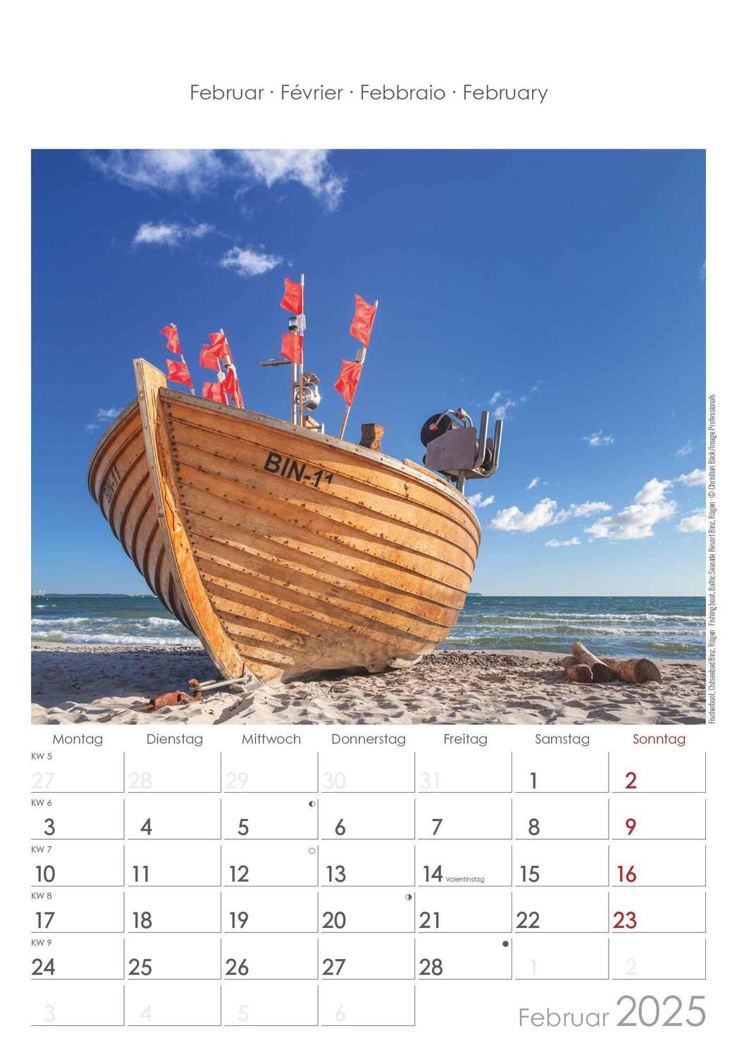 Bild: 4251732341169 | Mecklenburg-Vorpommern 2025 - Bild-Kalender 23,7x34 cm -...