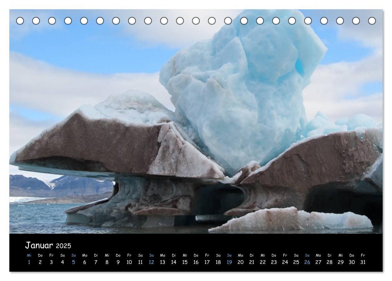 Bild: 9783435771462 | Spitzbergen (Tischkalender 2025 DIN A5 quer), CALVENDO Monatskalender