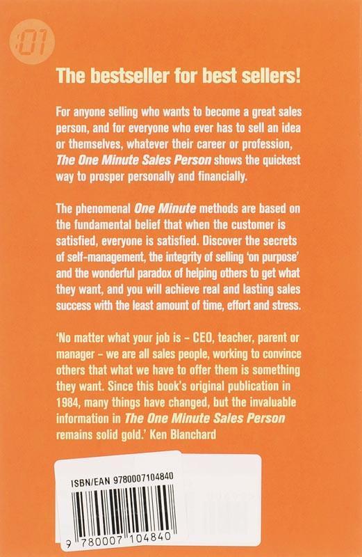 Rückseite: 9780007104840 | One Minute Manager Salesperson | Larry Wilson (u. a.) | Taschenbuch