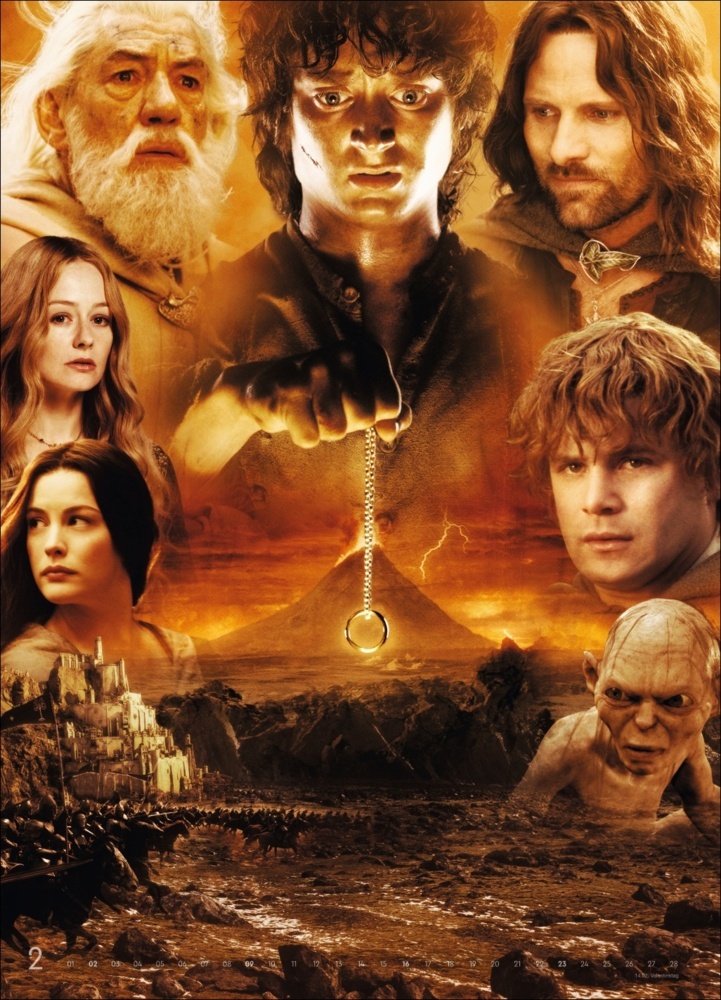 Bild: 9783756404711 | Der Herr der Ringe Filmplakate Edition Kalender 2025 | Kalender | 2025