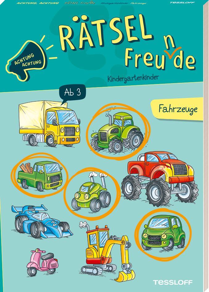 Cover: 9783788646974 | Achtung Achtung Rätselfreu(n)de. Kindergartenkinder. Fahrzeuge | Lohr