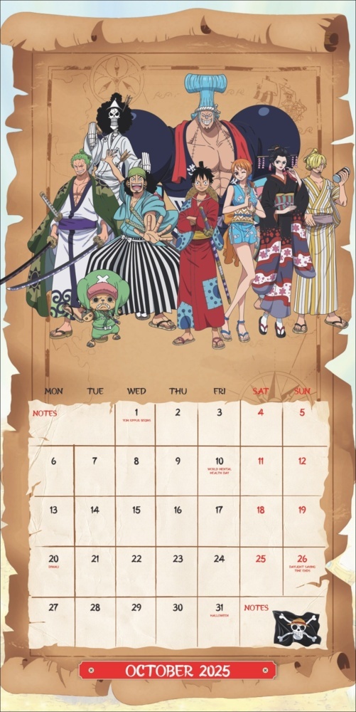 Bild: 9783840196805 | One Piece Broschurkalender 2025 | Kalender | 28 S. | Englisch | 2025