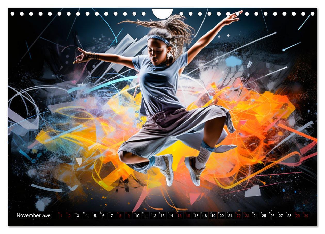 Bild: 9783383851858 | Color Dance Art (Wandkalender 2025 DIN A4 quer), CALVENDO...