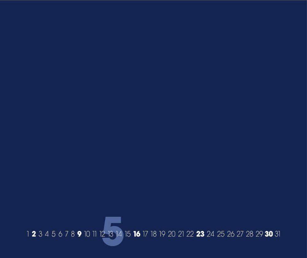 Bild: 9783931282035 | Blue  Blau 2025  Blanko Gross XL Format | Baback Haschemi | Kalender