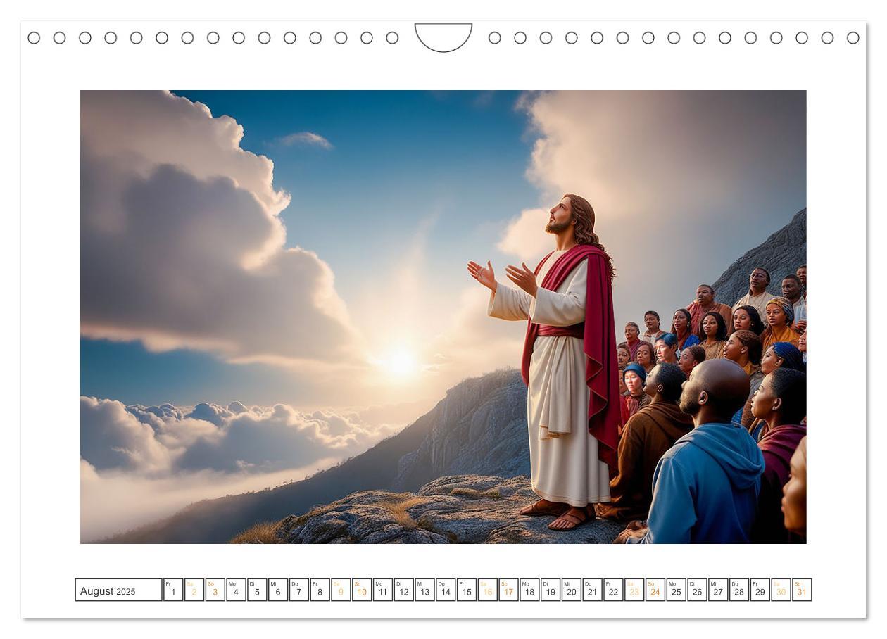 Bild: 9783457214381 | Durch das Jahr mit Jesus (Wandkalender 2025 DIN A4 quer), CALVENDO...