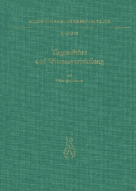 Cover: 9783954901388 | Tugendlehre und Wissensvermittlung | Christoph Schanze | Buch | 2018