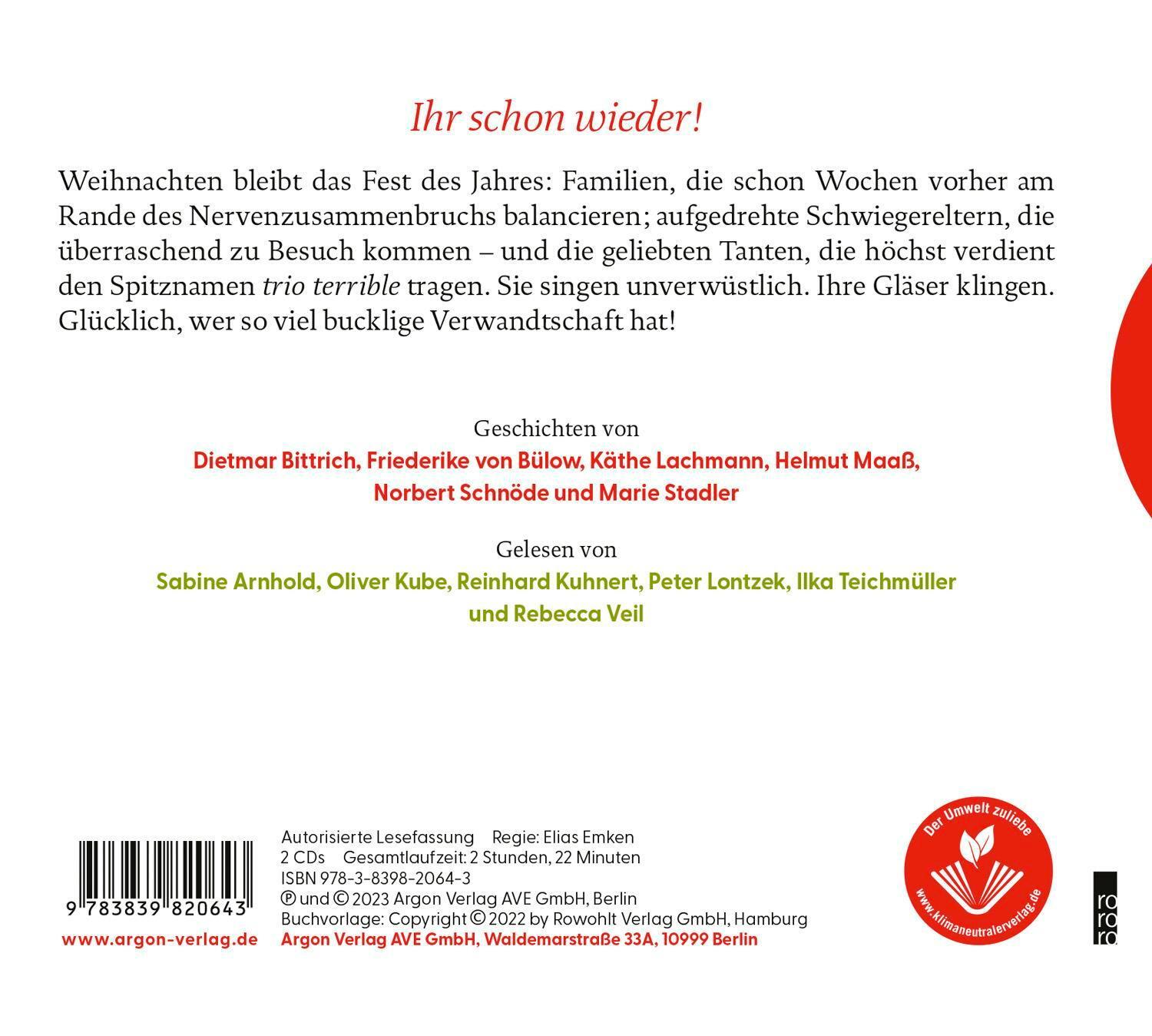 Rückseite: 9783839820643 | Lallende Tanten überall | Dietmar Bittrich | Audio-CD | 2 Audio-CDs