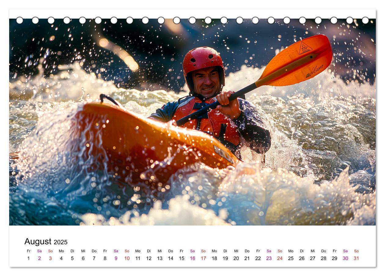 Bild: 9783457140208 | Kajak Erlebnisse (Tischkalender 2025 DIN A5 quer), CALVENDO...