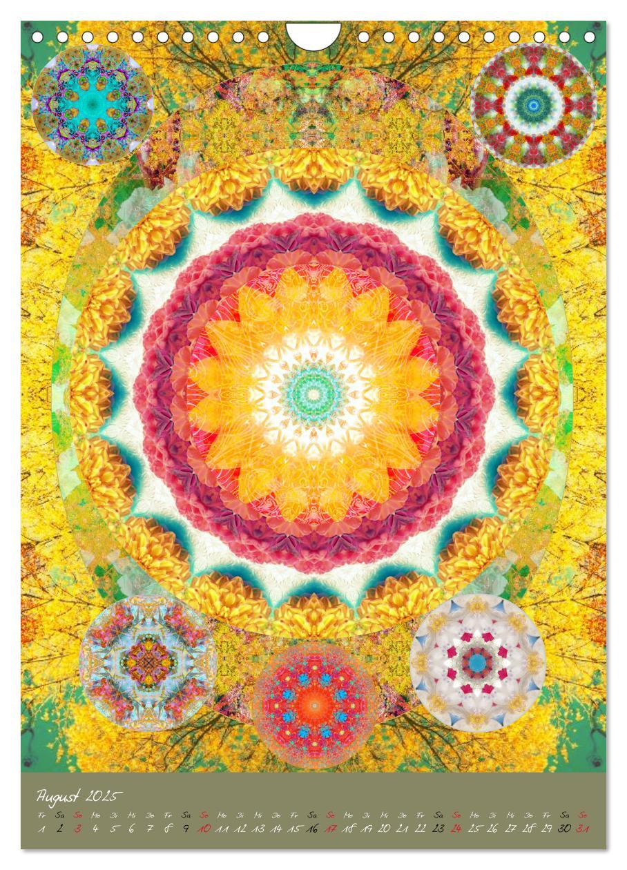 Bild: 9783457044155 | BLUMEN MANDALAS (Wandkalender 2025 DIN A4 hoch), CALVENDO...