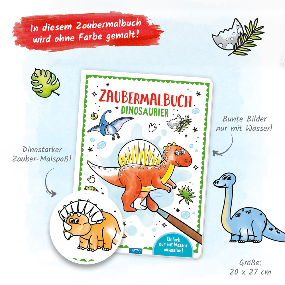 Bild: 9783965528109 | Trötsch Malbuch Zaubermalbuch Dinosaurier | Malbuch Ausmalbuch | Co.KG