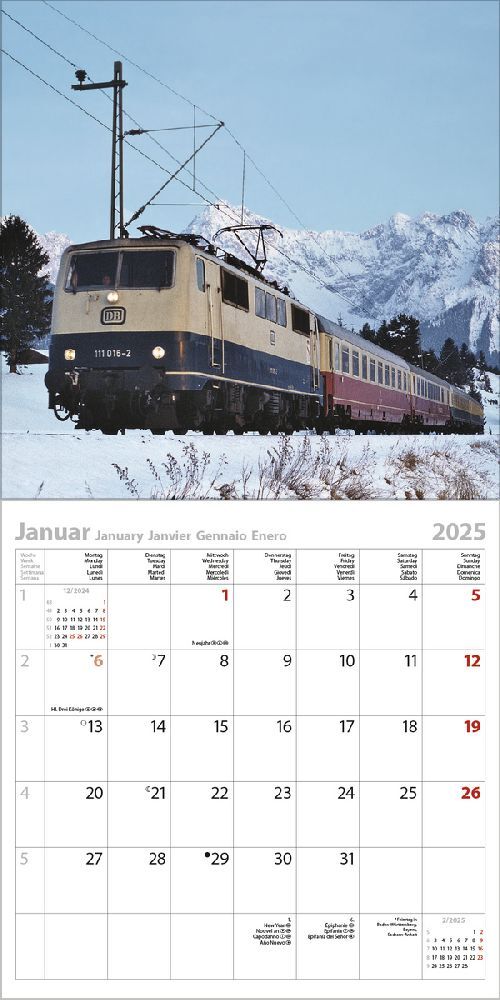 Bild: 9783731876472 | Eisenbahnen 2025 | Korsch Verlag | Kalender | Englisch Broschur | 2025