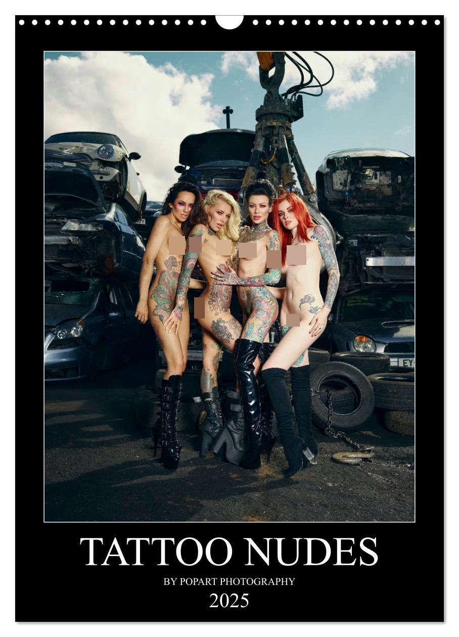 Cover: 9783435975747 | TATTOO NUDES (Wandkalender 2025 DIN A3 hoch), CALVENDO Monatskalender