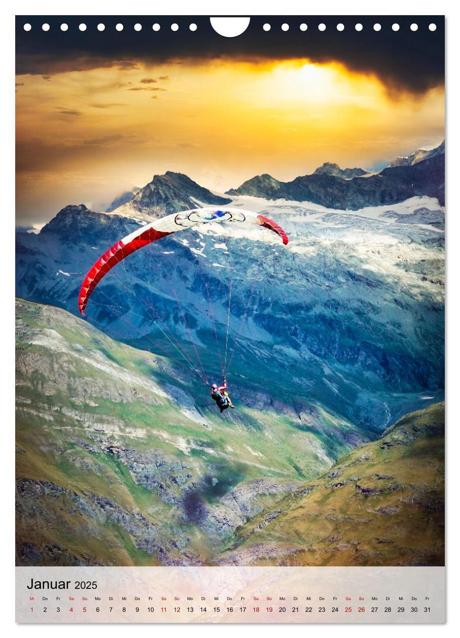 Bild: 9783435931804 | Paragliding - einfach Spaß (Wandkalender 2025 DIN A4 hoch),...