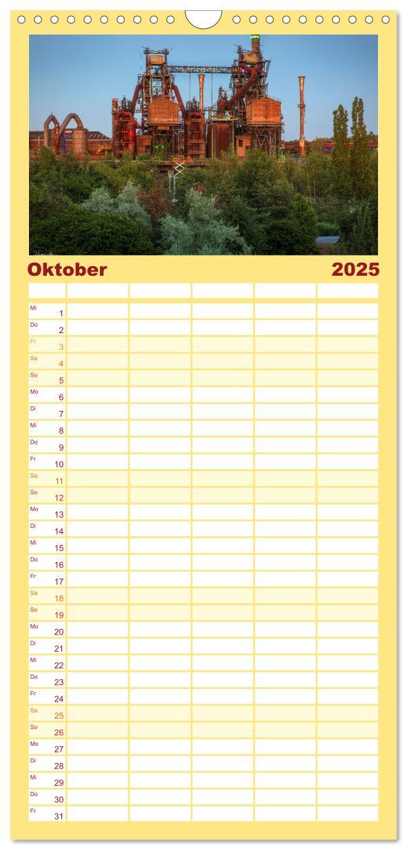 Bild: 9783457101513 | Familienplaner 2025 - Ruhrpott Akzente mit 5 Spalten (Wandkalender,...