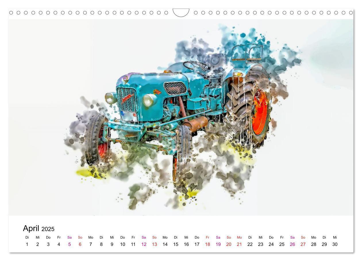 Bild: 9783457218860 | Traktoren Oldtimer Legenden (Wandkalender 2025 DIN A3 quer),...