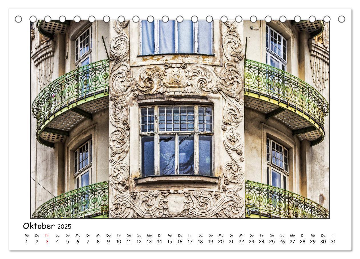 Bild: 9783435254699 | Wiener Jugendstil-Fassaden (Tischkalender 2025 DIN A5 quer),...